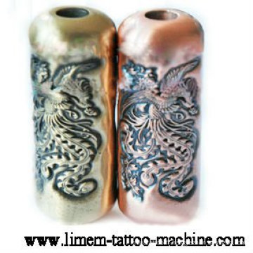 Le plus récent hotsale en acier inoxydable Magnum tube de tatouage poignée en acier Skull Grip